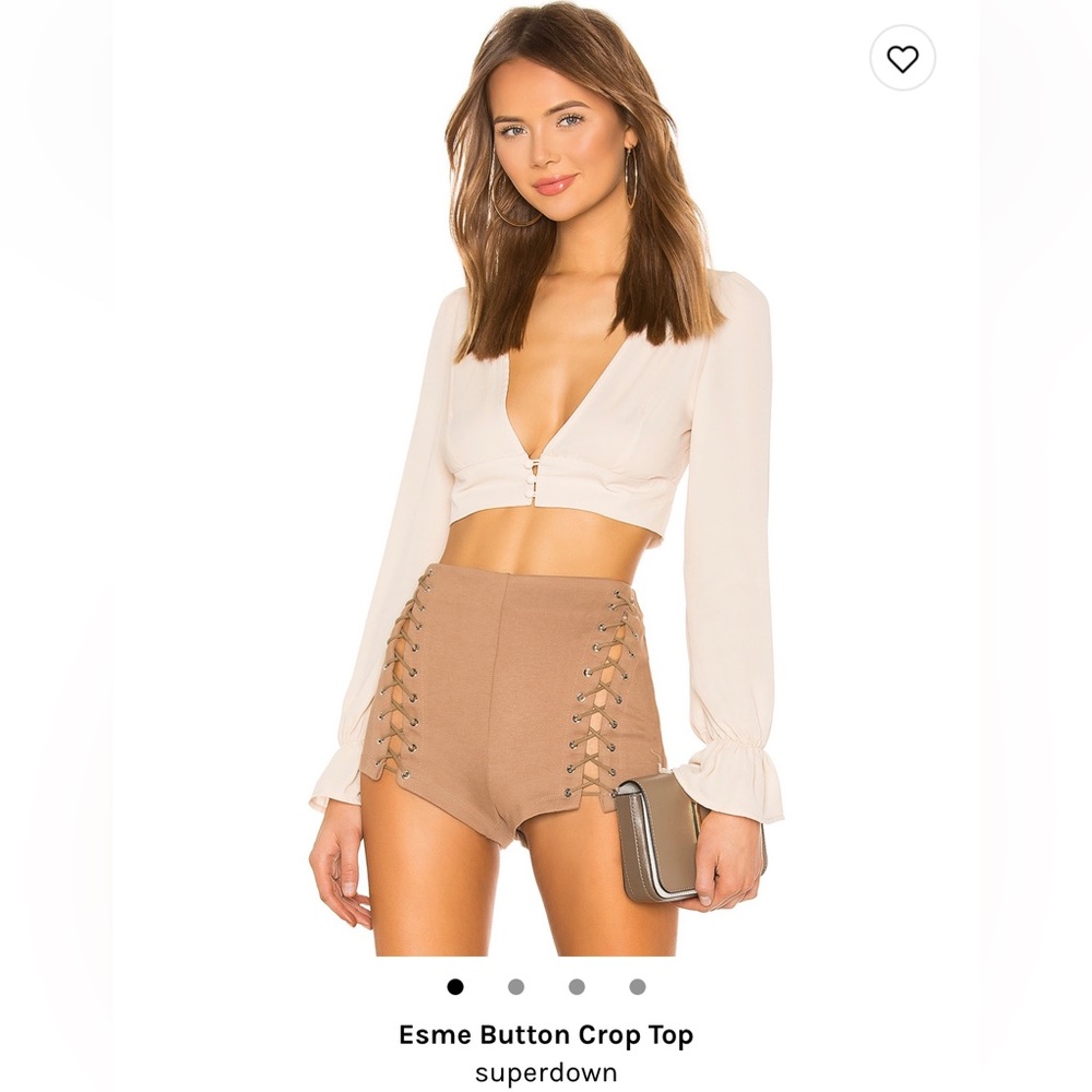 Cropped super down nude coverup